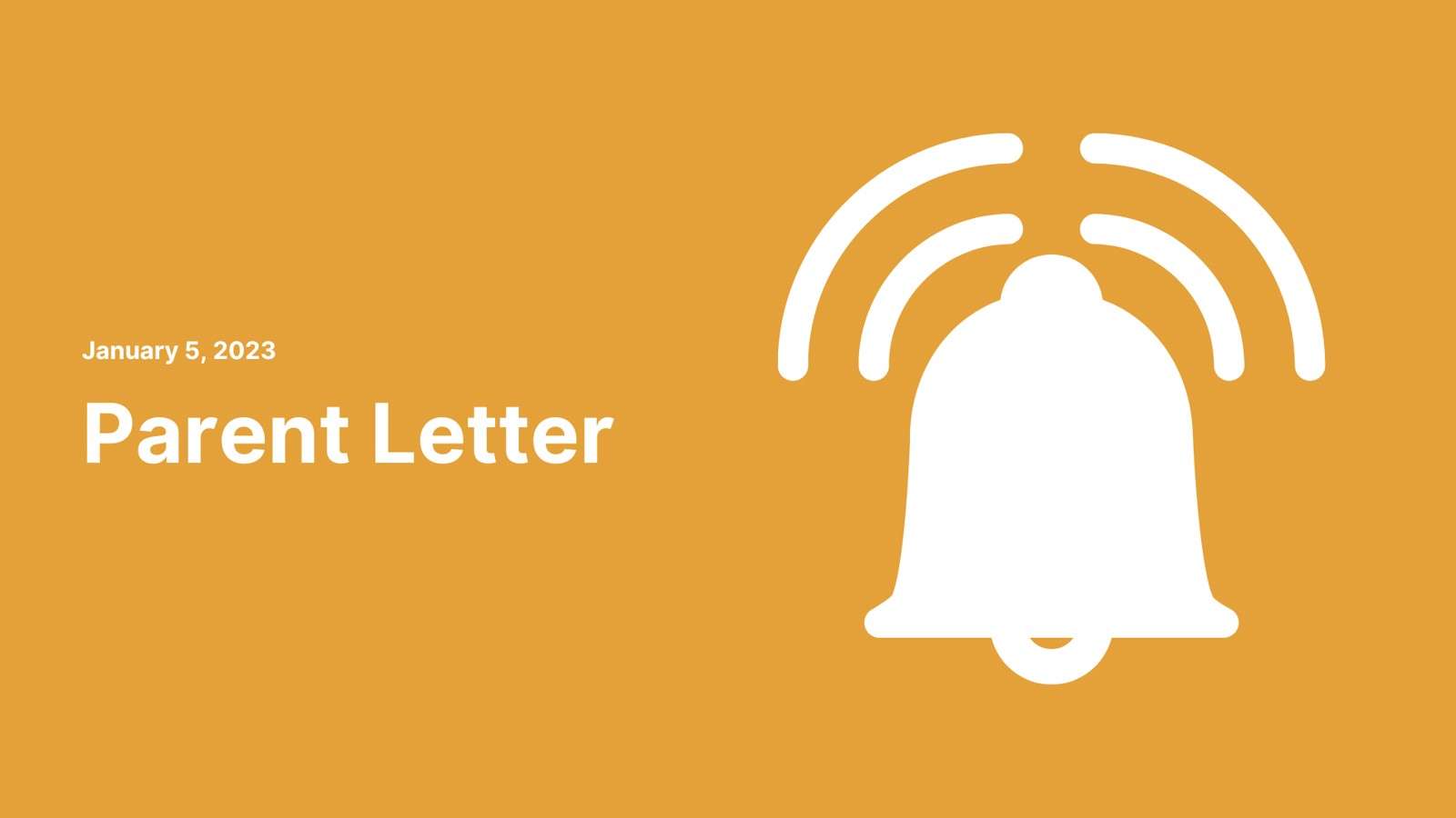 Parent Letter January 5, 2023 The Ottawa Catholic School Board