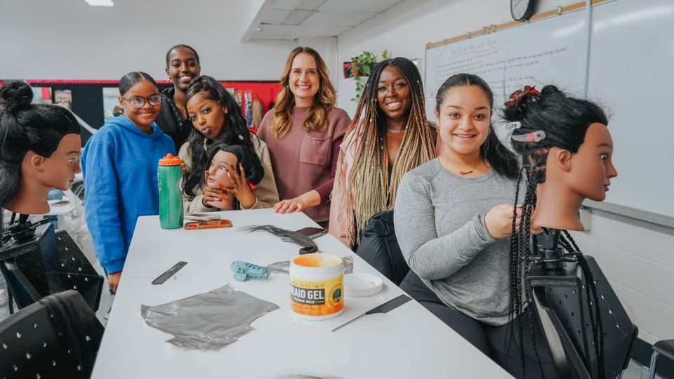 OCSB students learning Hari Styling