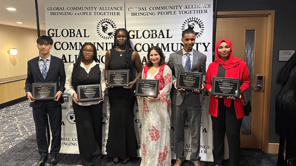 OCSB students at the Global Community Alliance Gala and Award