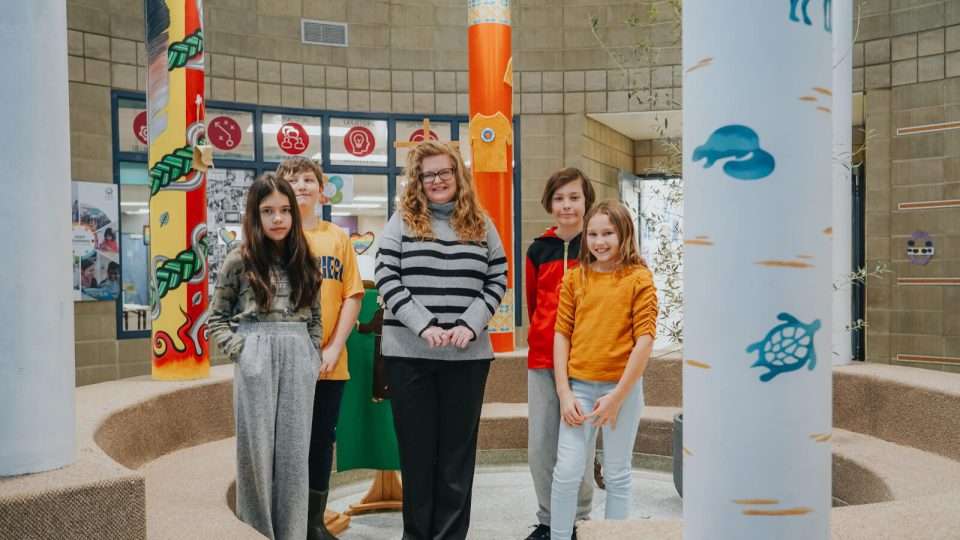 OCSB students and teacher