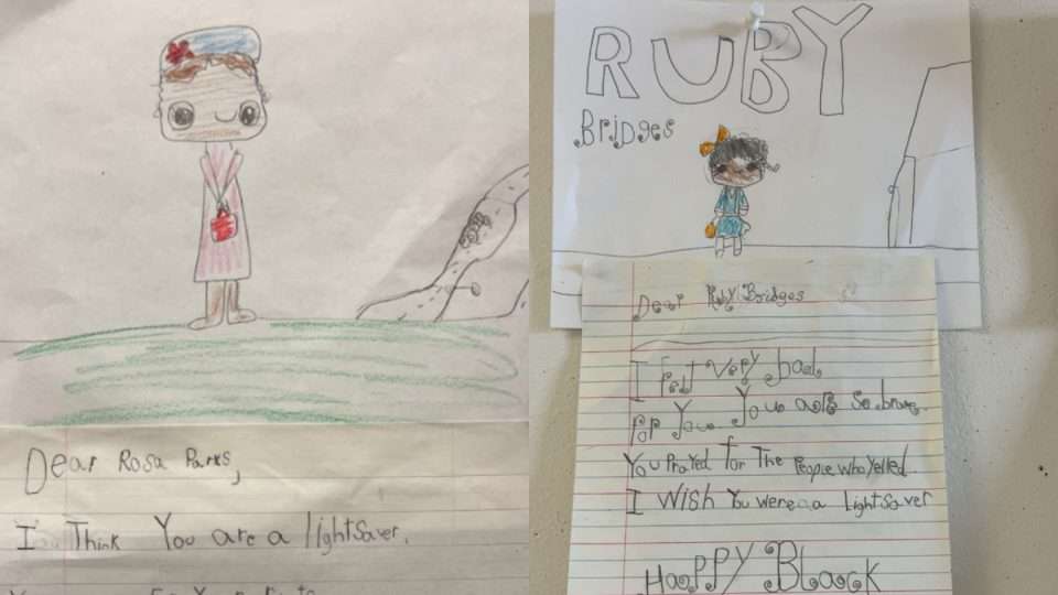 OCSB students drawings and stories about Black History Month