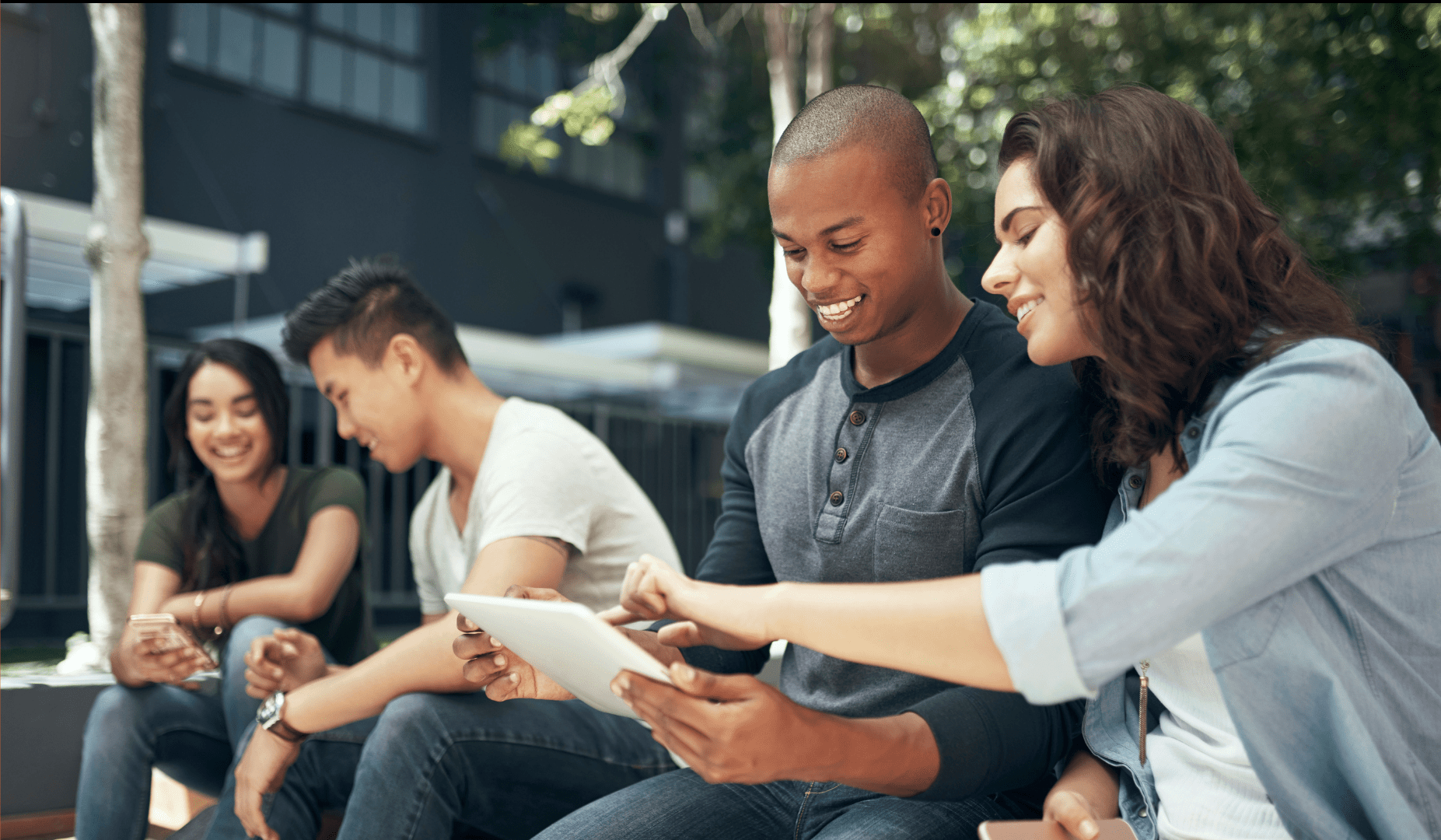 Youth in their computer at OCSB school