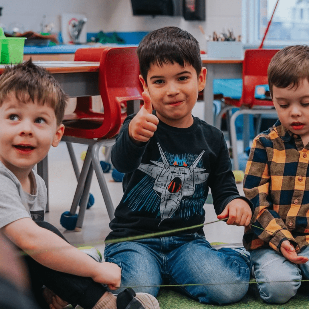 children at OCSB Kindergarten class