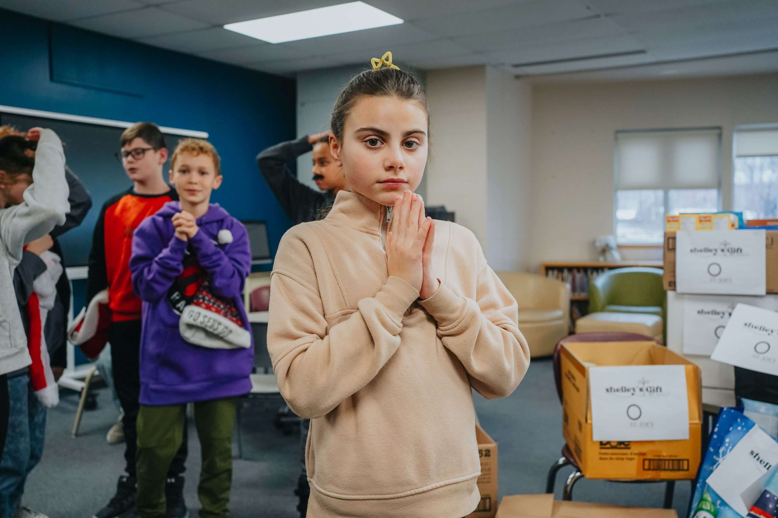 Child at an OCSB Kindergarten classroom