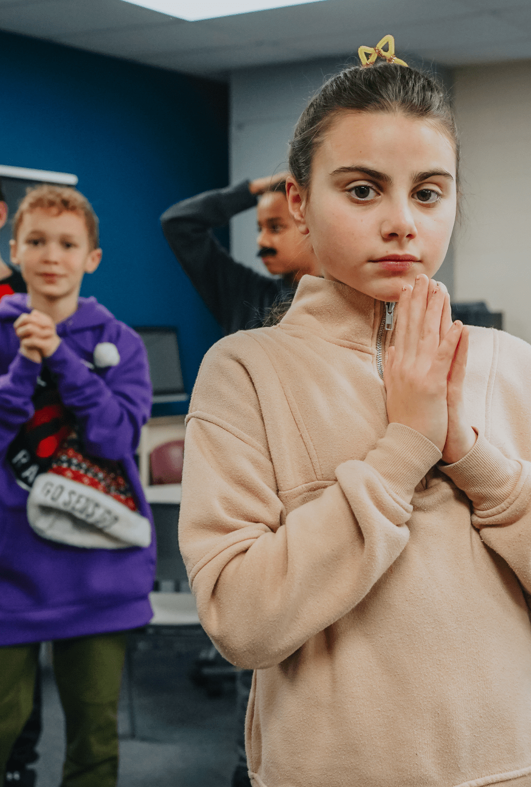 Child at an OCSB Kindergarten classroom