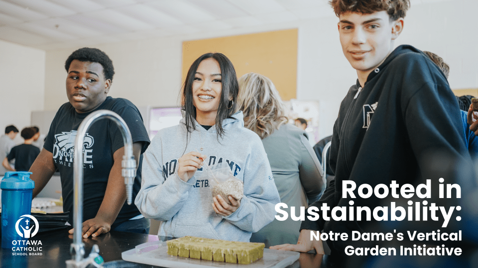 Rooted in Sustainability: Notre Dame High School's Vertical Garden Initiative