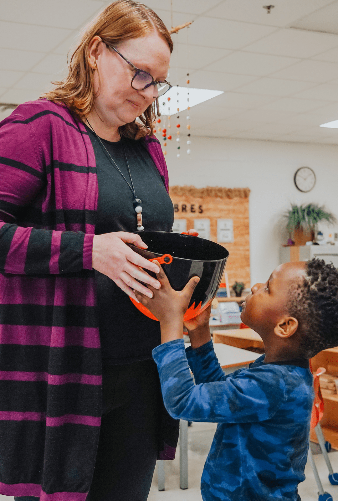 Teacher and students at an OCSB classroom
