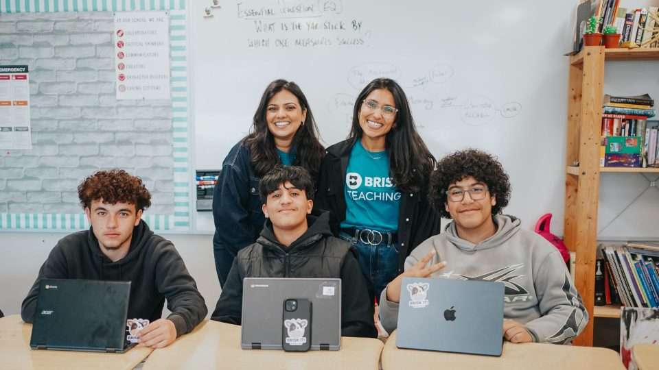 OCSB students and Brisk Boost facilitators at a classroom