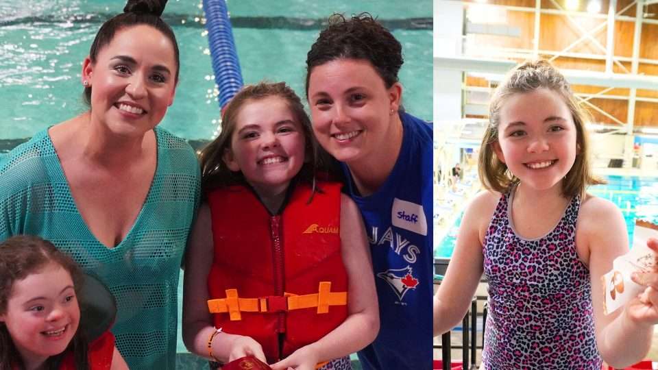 OCSB Special Education Students in a swimming competition