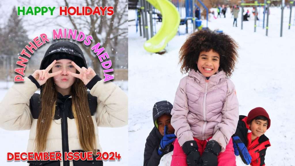 Students from Panther media in different outdoor scenarios