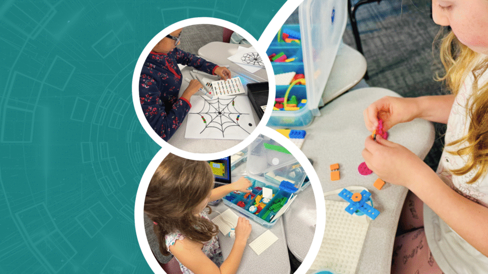 OCSB student learning with lego tools during STEM project at St Monica School