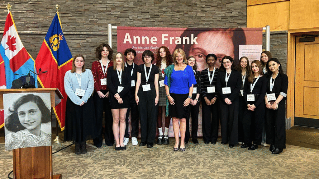 OCSB Students during the Anne Frank exhibition