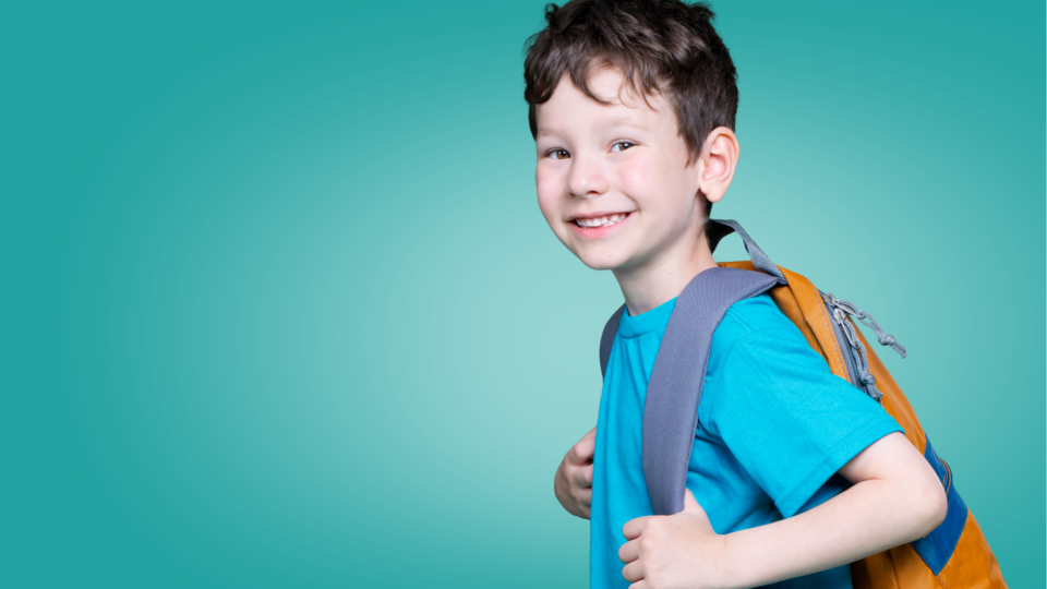 OCSB student with his backpack