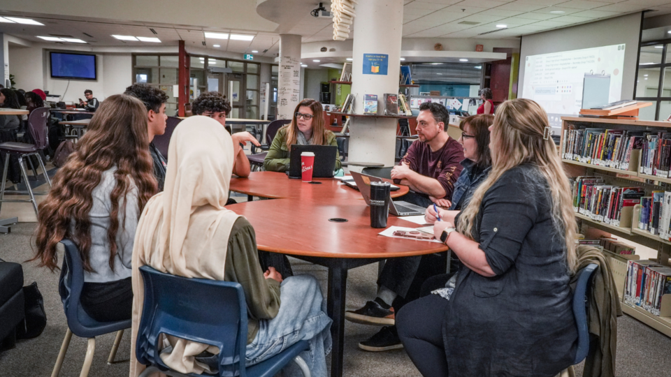 Students sharing their thoughts with the OCSB staff