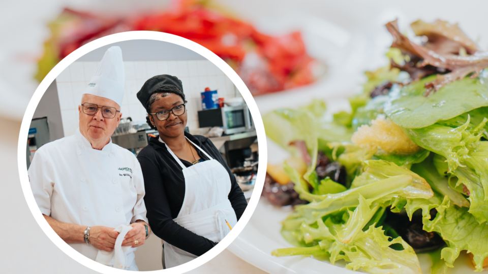 Coop student with chef
